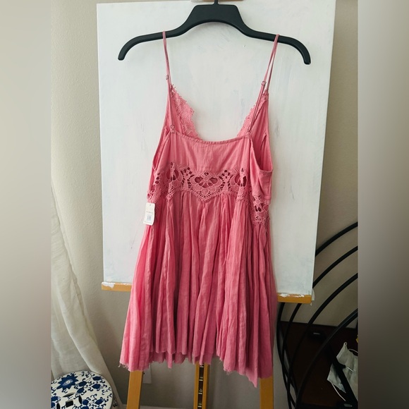 NWT Free People Dress 'ILEKTRA' in Pink Sz S Dusky Pink - Picture 6 of 8